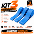 Kit 3 Faixas Elásticas para Treino Multifuncional