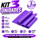 Kit 3 Faixas Elásticas para Treino Multifuncional