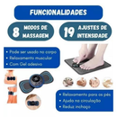 Kit Mini Massageador E Tapete Portátil Recarregável Dor Pescoço Coluna Pernas alívio da dor ferramenta ombro perna massa