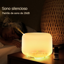 Umidificador Portátil 500ML Aromatizador Luz LED De 7 Cores Com Controle Remoto / Ambiente mais Agradável para Dormir