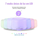 Umidificador Portátil 500ML Aromatizador Luz LED De 7 Cores Com Controle Remoto / Ambiente mais Agradável para Dormir