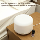 Umidificador Portátil 500ML Aromatizador Luz LED De 7 Cores Com Controle Remoto / Ambiente mais Agradável para Dormir