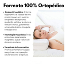 Kit 2 Travesseiros ortopédicos cervical magnéticos ANTI-RONCO firme