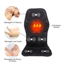 Assento Massageador Elétrico Controle Aliviar Dores Lombar Coluna Pescoço Veicular Escritório 8 Modos 3 Intensidade 3036