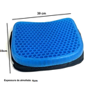 Almofada Ortopédica de Gel com Capa de Silicone | Conforto para Carro e Escritório | Alívio de Pressão para o Assento