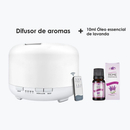 Umidificador Portátil 500ML Aromatizador Luz LED De 7 Cores Com Controle Remoto