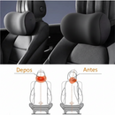 Almofada Cabeça e Lombar para Carro – Conjunto Veicular, Apoio Banco Espuma de Memória