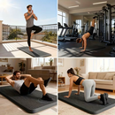Tapete de yoga XPE novo material Tapete de Pilates 10mm espesso 60x180cm Com alça de transporte Leve Antiderrapante